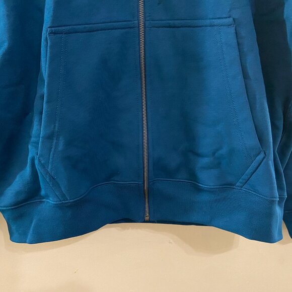 Nike Lab Men's Solo Swoosh Full-Zip Heavy Hoodie Valerian Blue L DR0403-460 NEW - Picture 6 of 13
